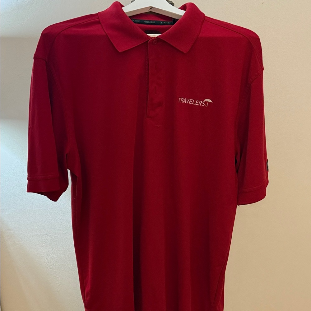 Large Rare Travelers Sponsored golf shirt